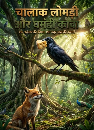 चालाक लोमड़ी और घमंडी कौवा