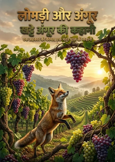 लोमड़ी और अंगूर — खट्टे अंगूर की कहानी