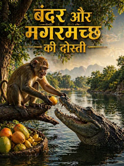 बंदर और मगरमच्छ की दोस्ती