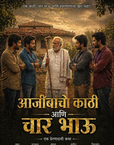 आजोबांची काठी आणि चार भाऊ