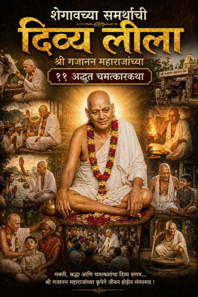 शेगावच्या समर्थांची दिव्य लीला — श्री गजानन महाराजांच्या ११ अद्भुत चमत्कारकथा